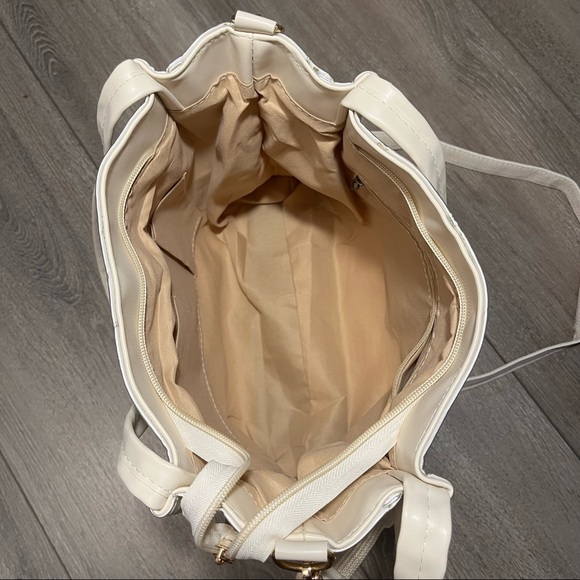 Floral cream shoulder bag - Picture 5 of 7